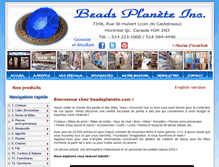 Tablet Screenshot of beadsplanete.com